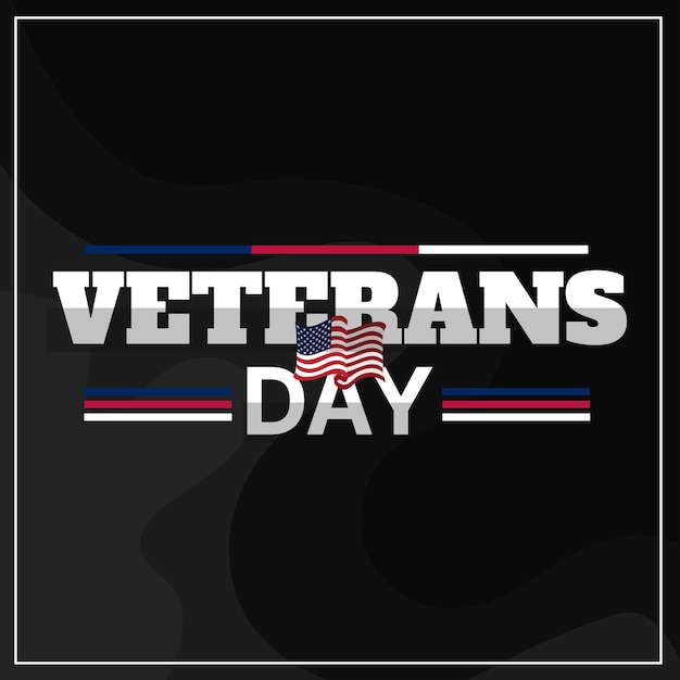 Vector Veterans Day Concept Background Design