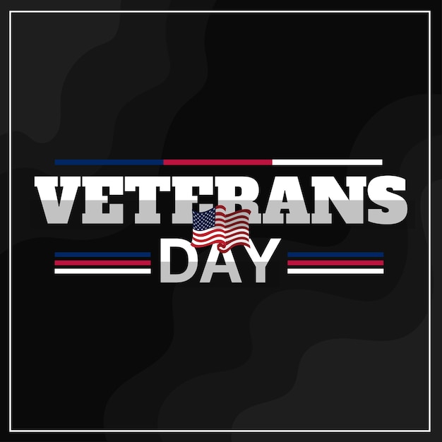 Vector Veterans Day Concept Background Design