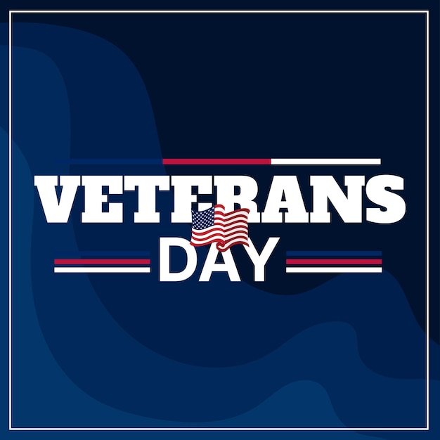 Vector Veterans Day Concept Background Design