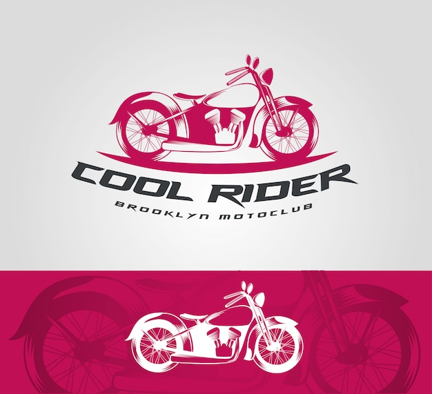 Vector vintage bike logo template