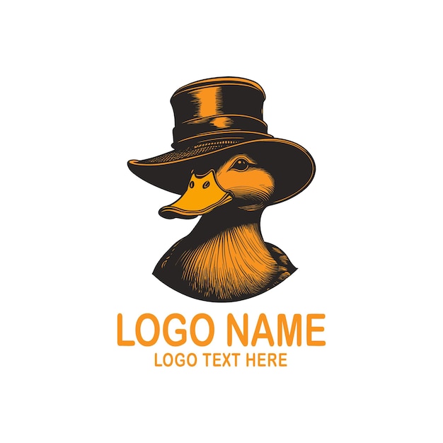 Vector vintage duck logo