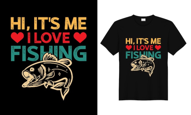 Графический дизайн векторной винтажной рыболовной футболки