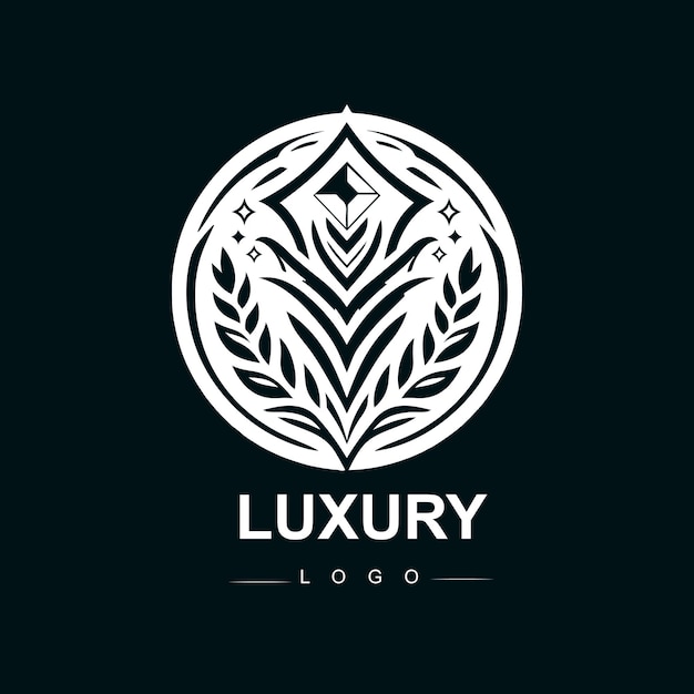 Vector vintage and luxury logo template
