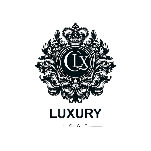 Vector vintage and luxury logo template