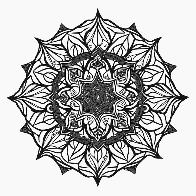 vector vintage of mandala art design illustration