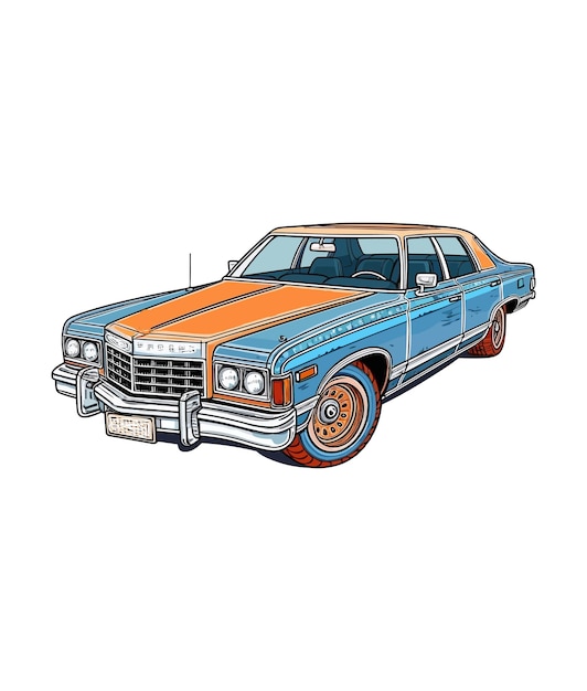 Vector vector vintage oldtimer illustratie op witte achtergrond vintage oldtimer illustratie