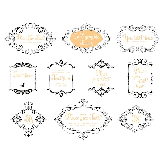 Vector vintage ornament ontwerpelement