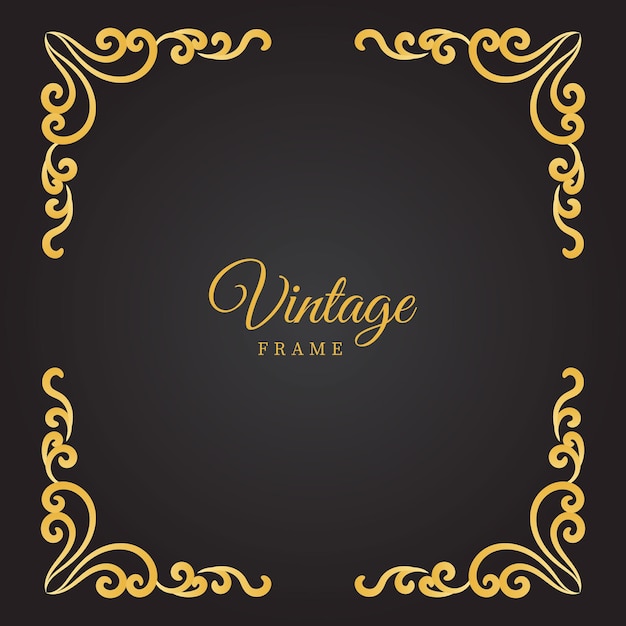 Vector vintage ornamental frame