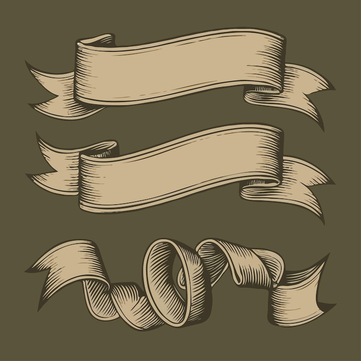 Vector vector vintage ribbon illustration