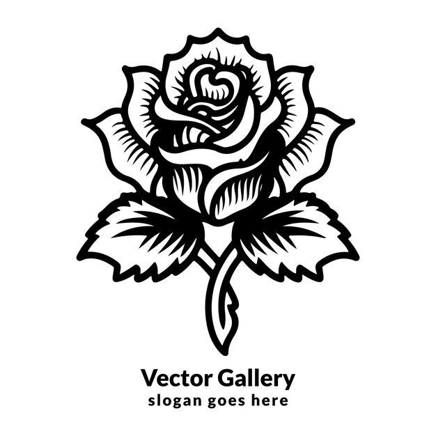 Vettore vector vintage rose old school flash design del tatuaggio