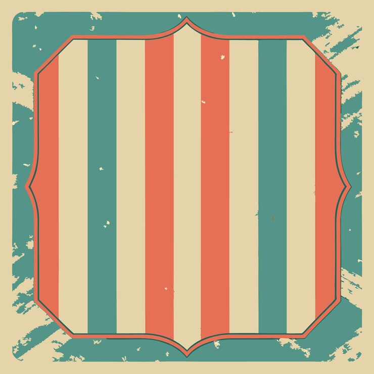 Vector vector on vintage style of retro stripes background