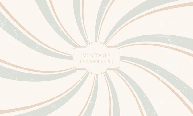 Vector Vintage Style Swirl Line Pattern With Frame Background