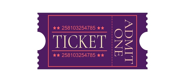 Vector vintage ticket