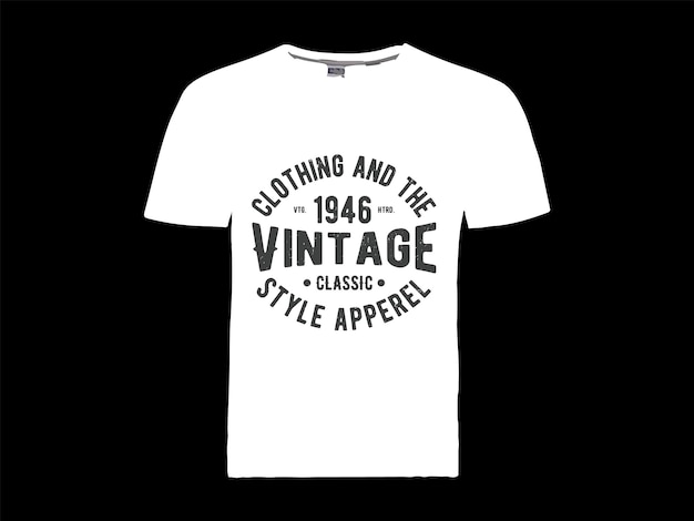 Vector vector vintage tshirt ontwerpsjabloon