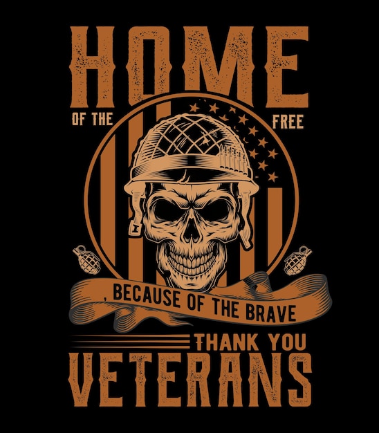 Vector vector vintage veteran tshirt design