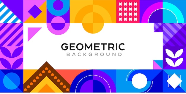 Vector vlak ontwerp geometrische achtergrond