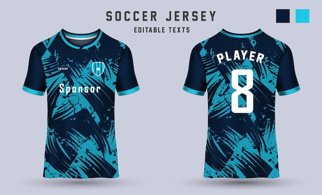 Vector voetbal jersey sport tshirt sjabloonontwerp mockup voor voetbalclub 12