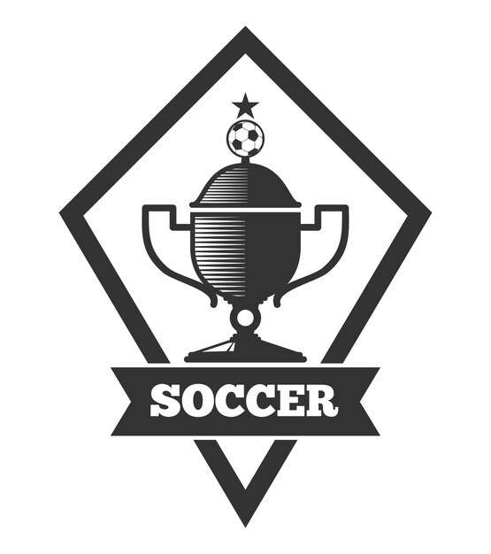 Vector voetbal logo sjabloon