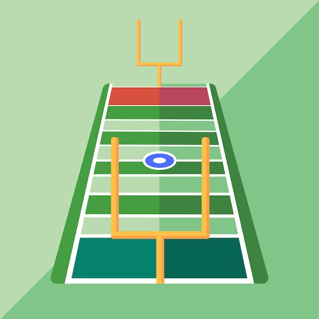 Vector voetbalveld illustratie