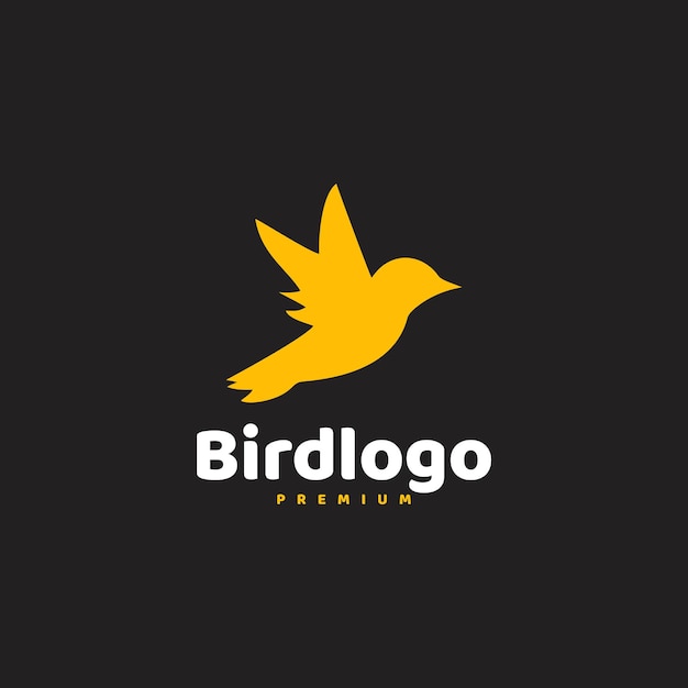 Vector vector vogel vliegen vrijheid moderne logo ontwerp vector