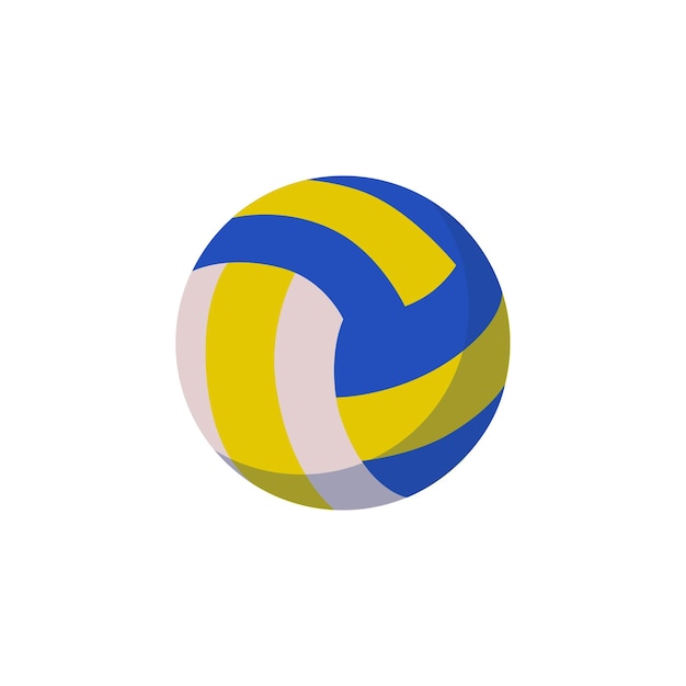 Vector volleyball sports ball on white background