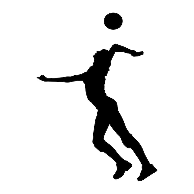 Vector vector volly ball sport silhouette illustration design 13