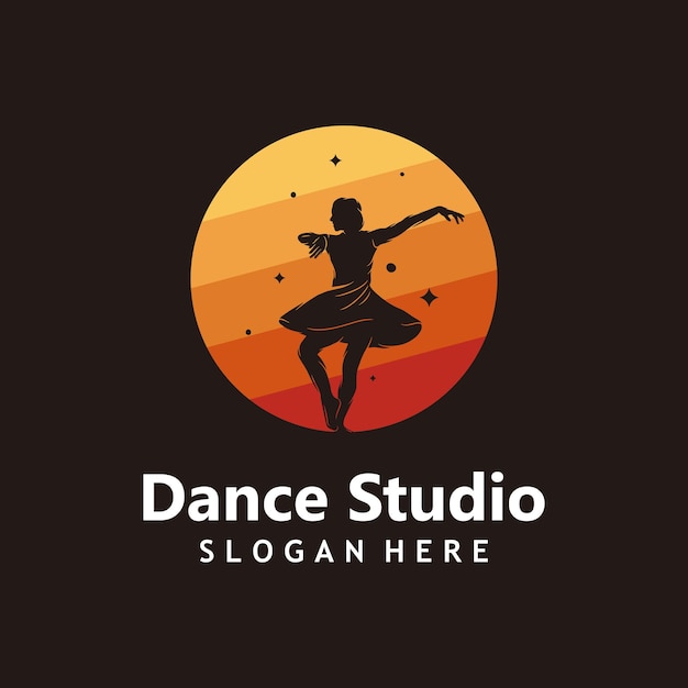 Vector voor het ontwerpen van logo's van dansstudio's