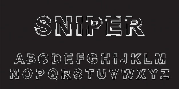 Vector voor het ontwerpen van serif lettertypen