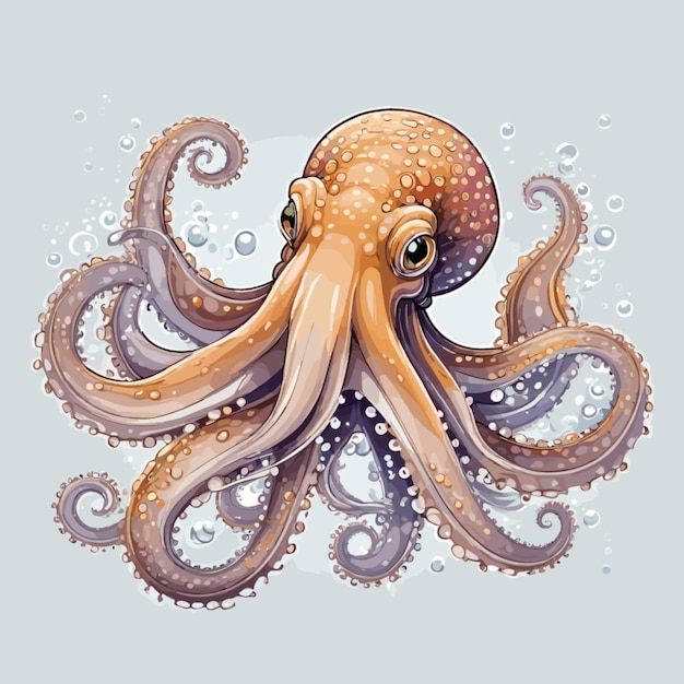 Vector vector voor het tekenen van octopussen