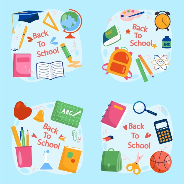 vector voor schoolpapier