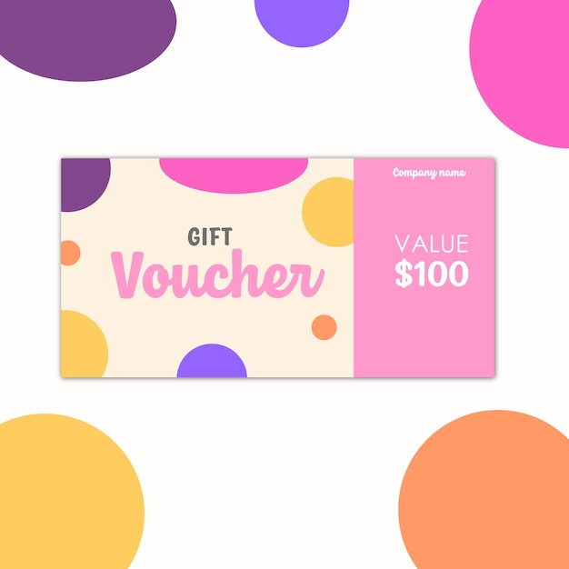 Vector vector voucher template