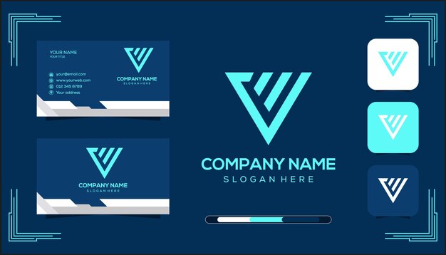 Vector W Monogram Logo Concept