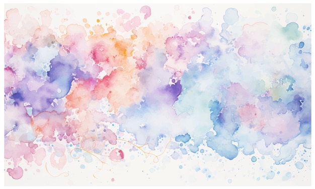 ベクトル水彩抽象背景ペイント飛沫パステル カラー