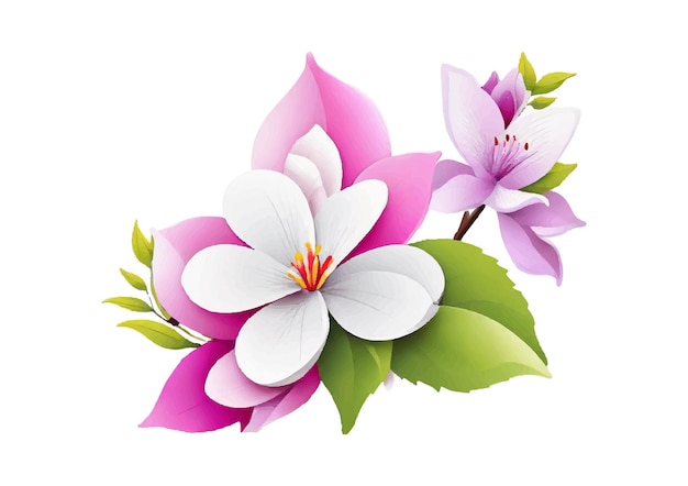 Vector vector watercolor beautiful flower design