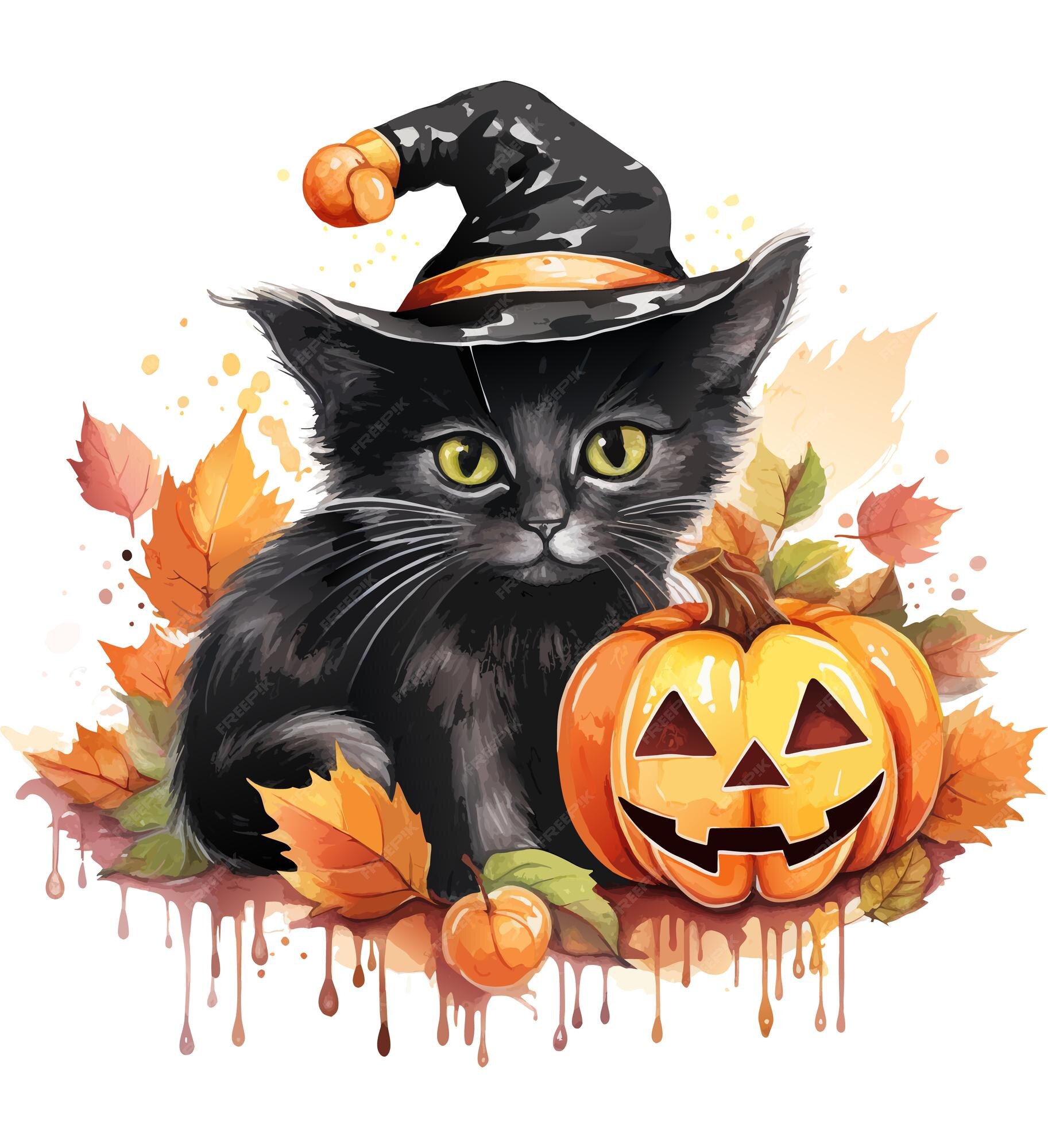 Halloween Black Cat free vector icons designed by Freepik