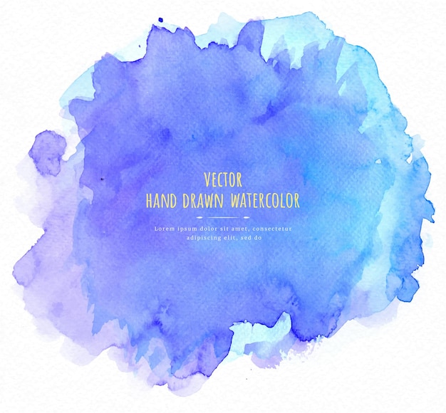 vector watercolor paint brush strokes from a hand drawn isolated on white background