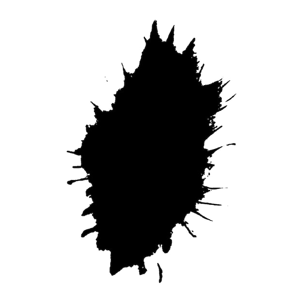 vector watercolor painted black brush stroke hand drawn design element isolated on white background