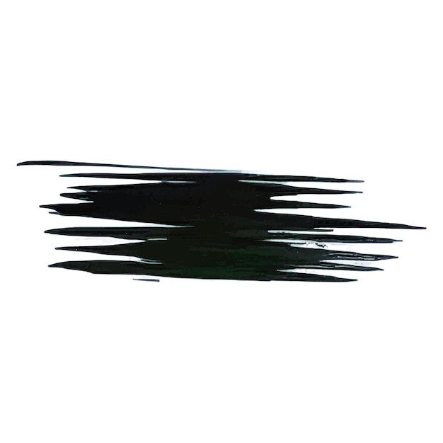Vettore tratto di pennello dipinto ad acquerello vettoriale elemento di design disegnato a mano isolato su sfondo bianco