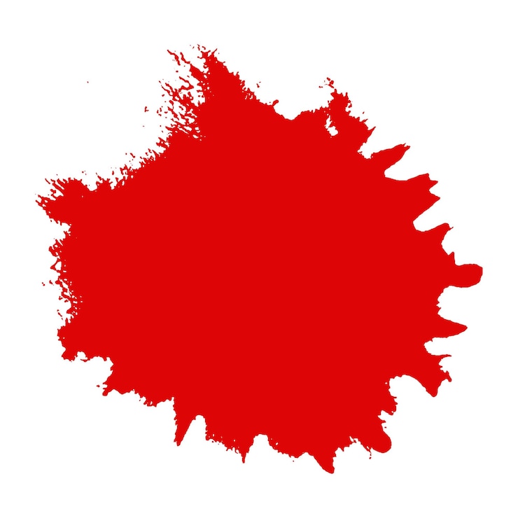 Vector vector watercolor painted red brush stroke paint or blood drops splashes and splatters texture