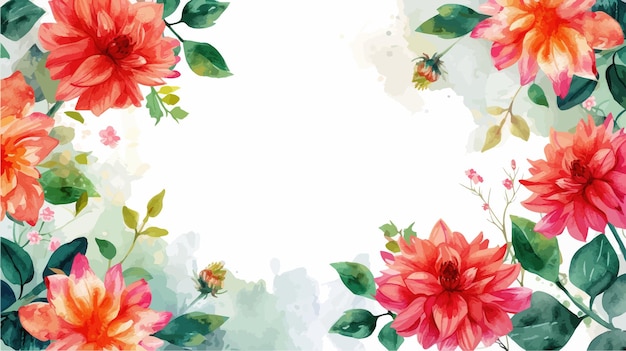 Vector watercolor spring banner