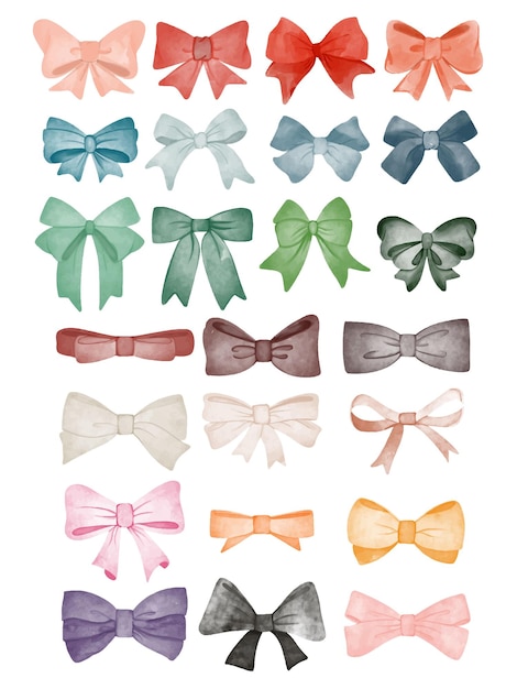 vector watercolor tape illutration collection