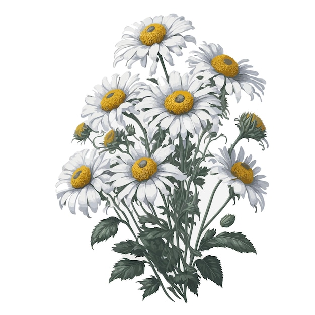 Vector watercolor Transvaal daisy clipart floral bouquet