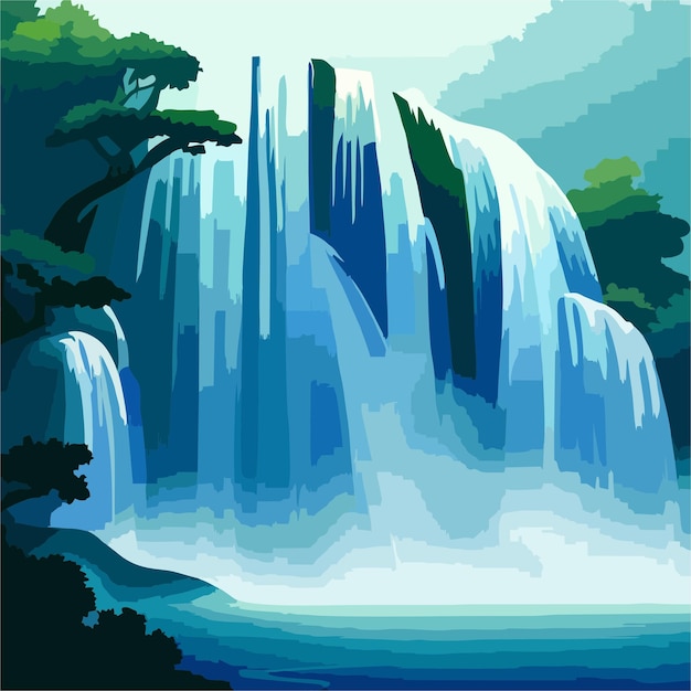 Векторный водопад 2