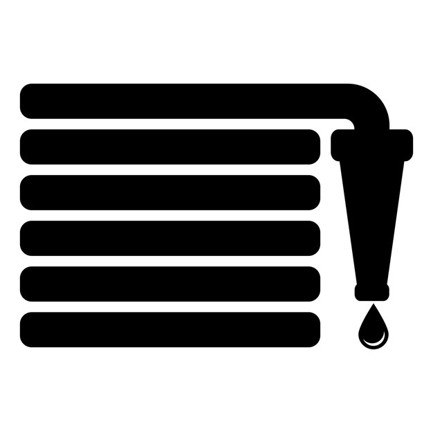 Vector waterslang pictogram logo vector ontwerpsjabloon