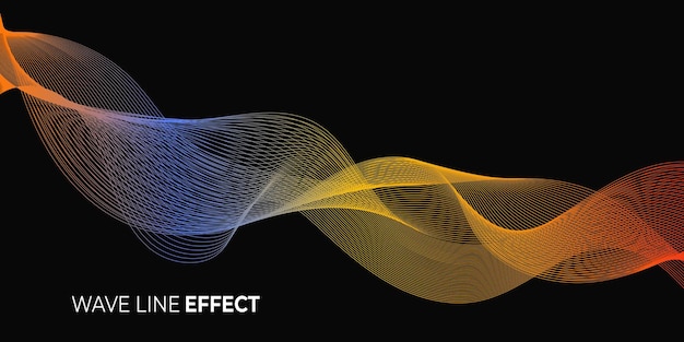 ベクトル ベクトル波線背景シンプルな色のグラデーション