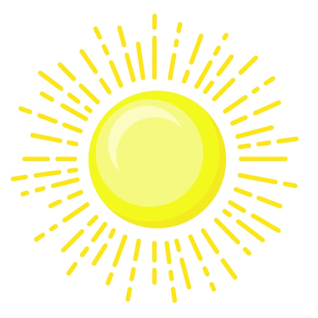 Vector weathe logo design Illustration of sun