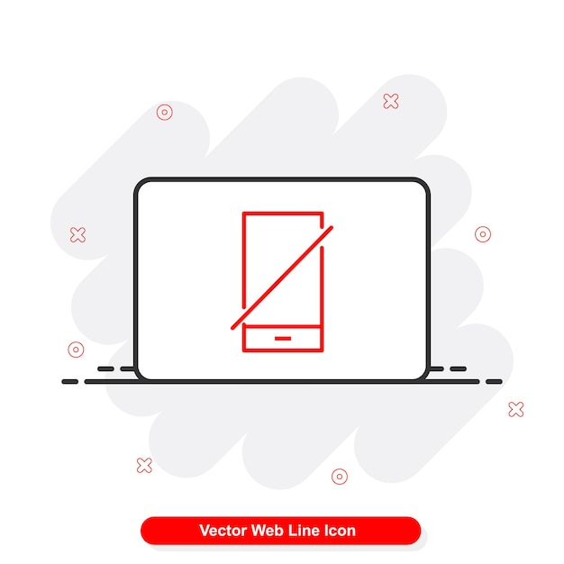 vector web line icon set