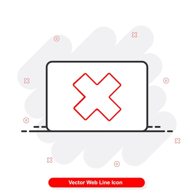 vector web line icon set