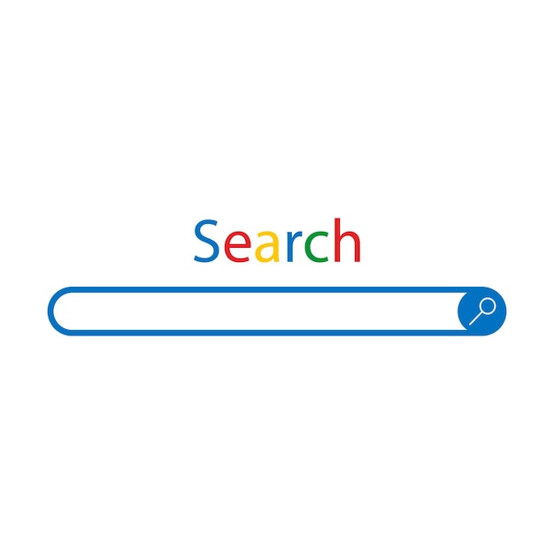 Vector website zoeken pictogram geïsoleerd op een witte achtergrond Vectorillustratie