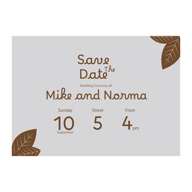 Vector vector wedding invitation card